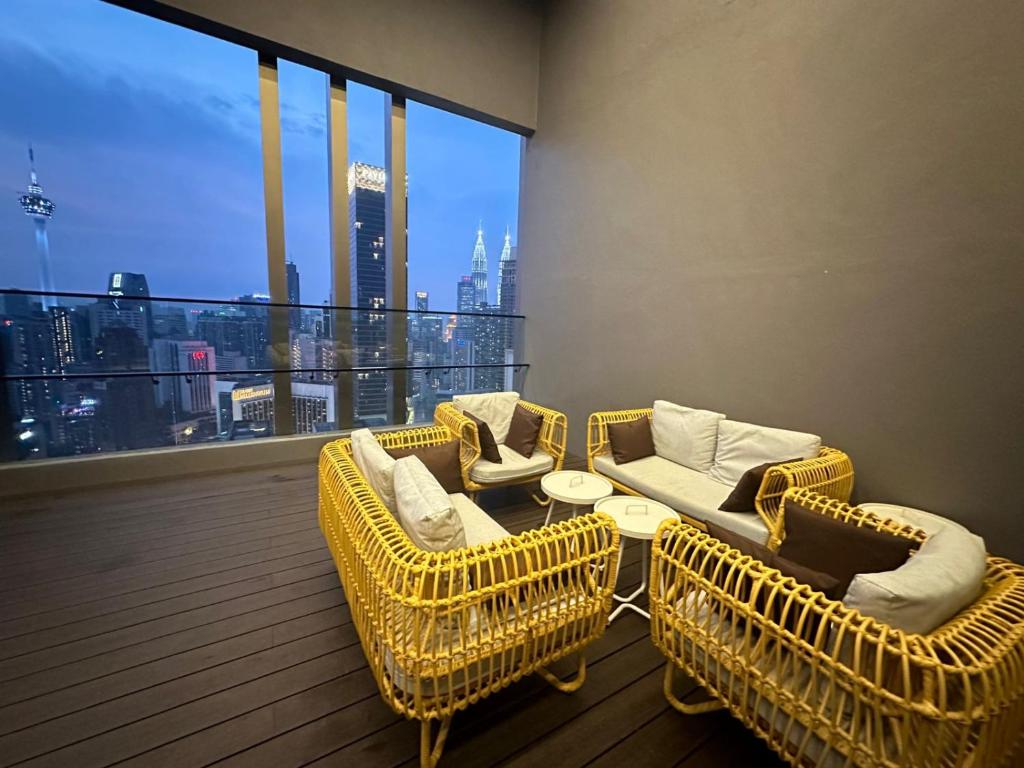 Posezení v ubytování Axon Residence Damai Bukit Bintang