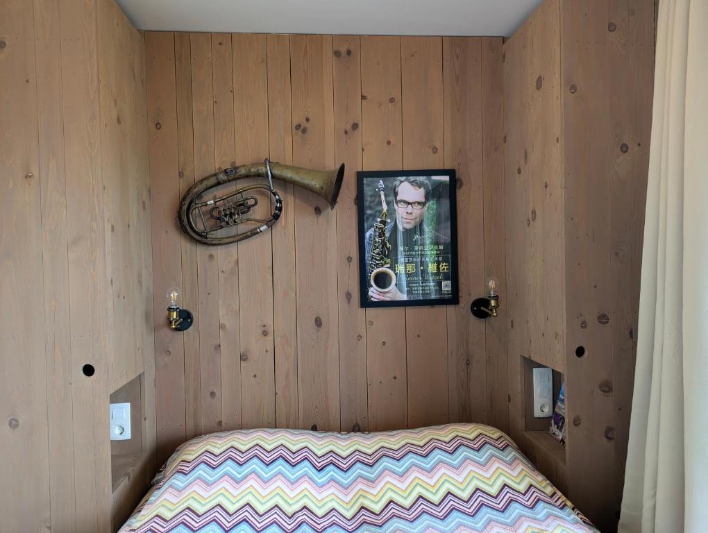 Postel nebo postele na pokoji v ubytování Art-Lodge TinyHouses