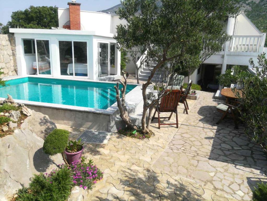Bazén v ubytování Apartment Cesarica - Velebit Riviera 31088 nebo v jeho okolí