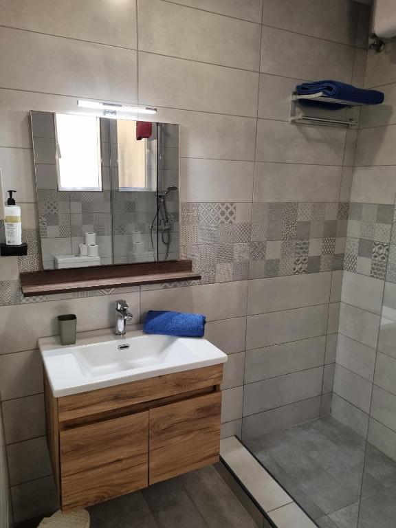 Koupelna v ubytování Central Suites