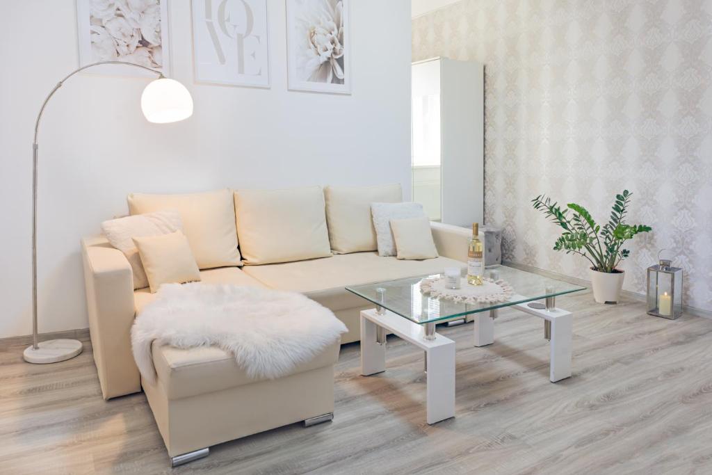 Posezení v ubytování Apartmán v Srdci Náchoda