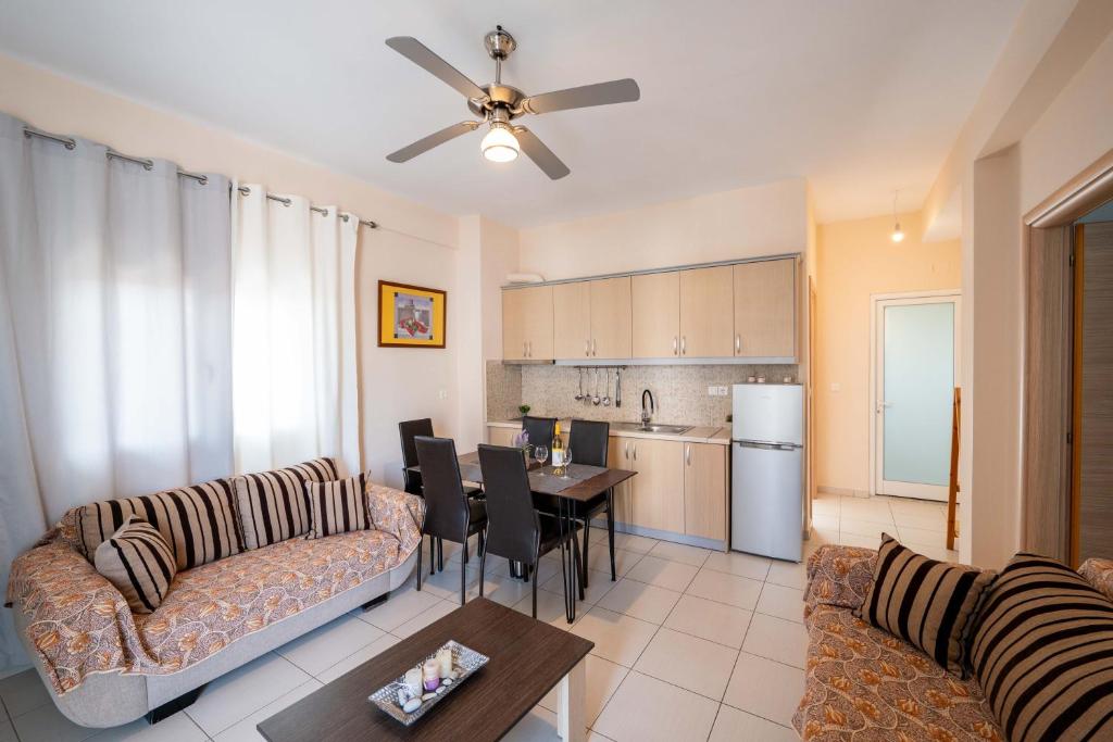 Kuchyň nebo kuchyňský kout v ubytování Dajana Apartments