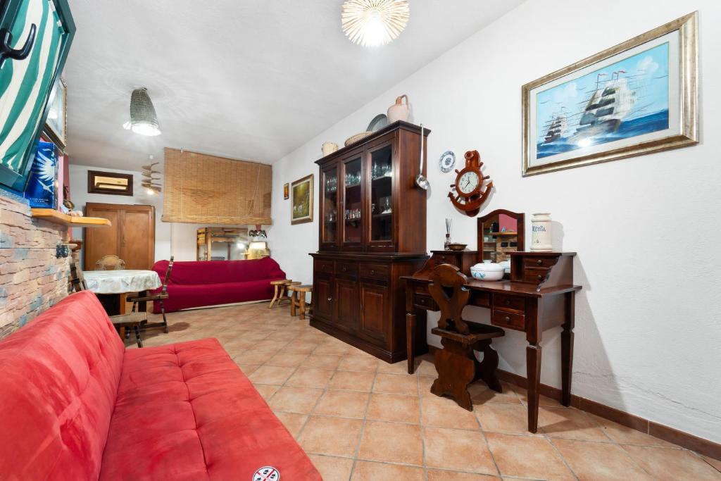 Χώρος καθιστικού στο Ittiturismo Isola Rossa Casa