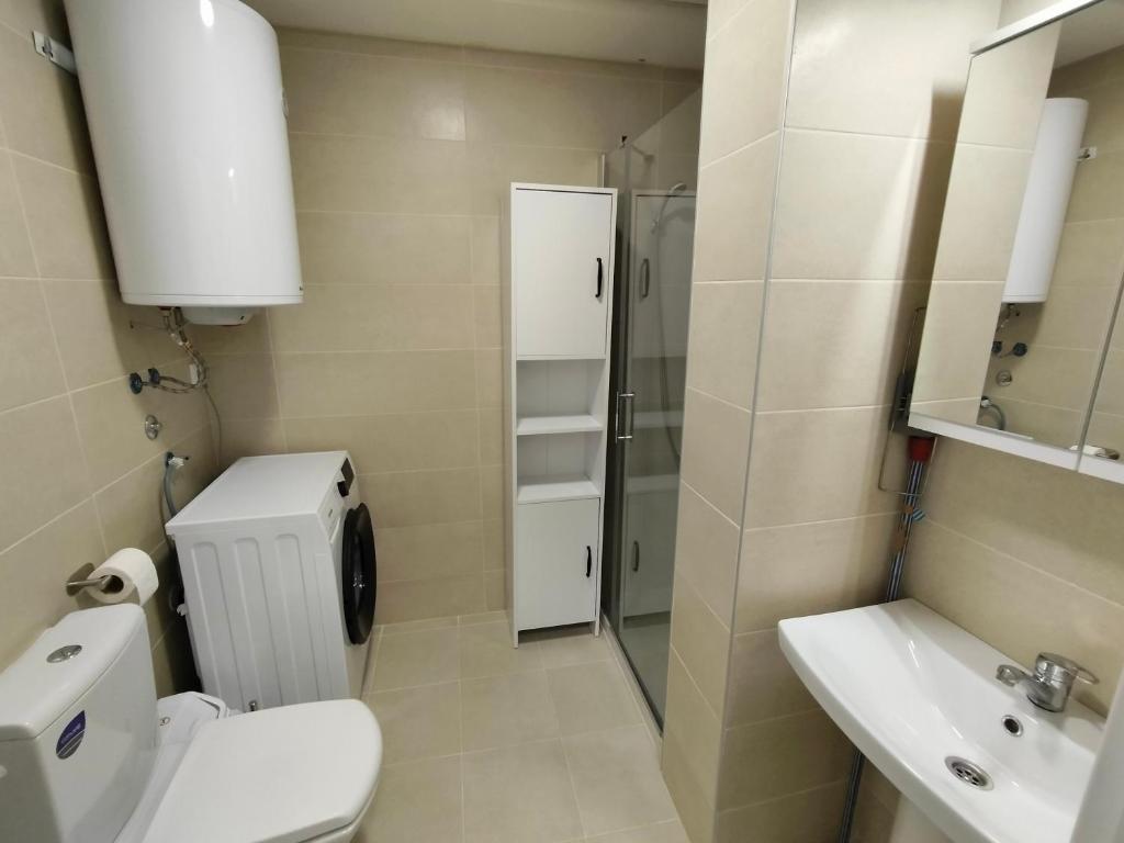 Koupelna v ubytování DB Apartment