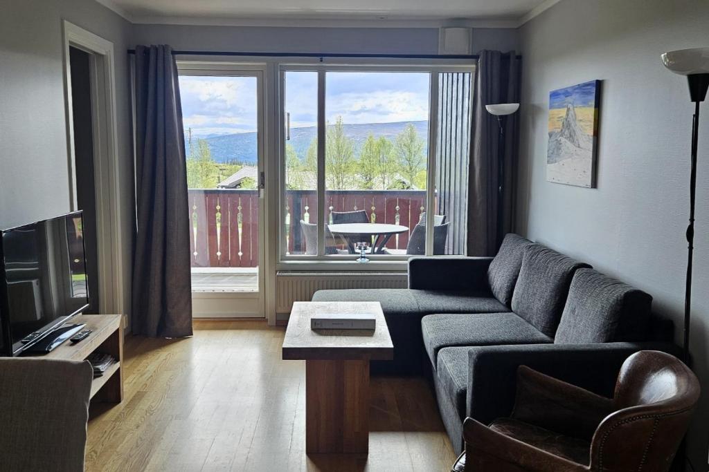 Χώρος καθιστικού στο Appartment at Stølstunet in Beitostølen