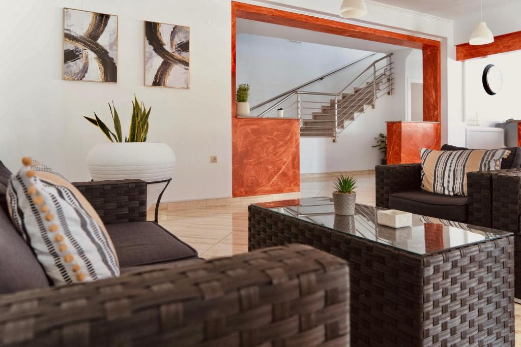 Posezení v ubytování Hotel Alexandros
