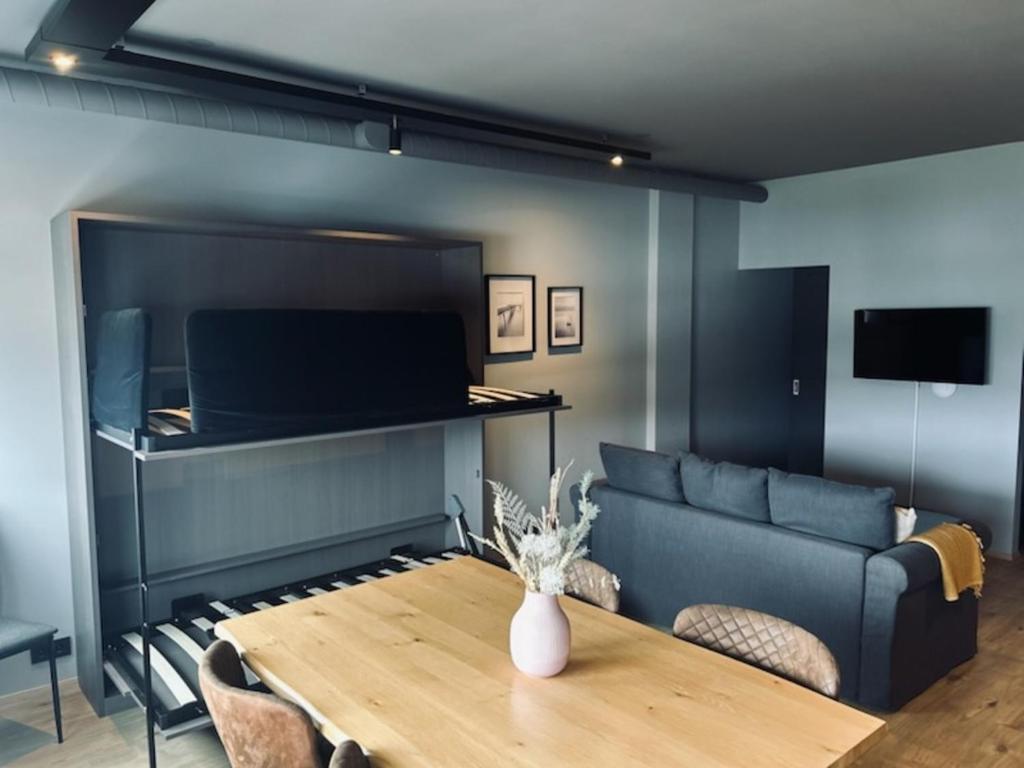 TV a/nebo společenská místnost v ubytování North Apartments Suites