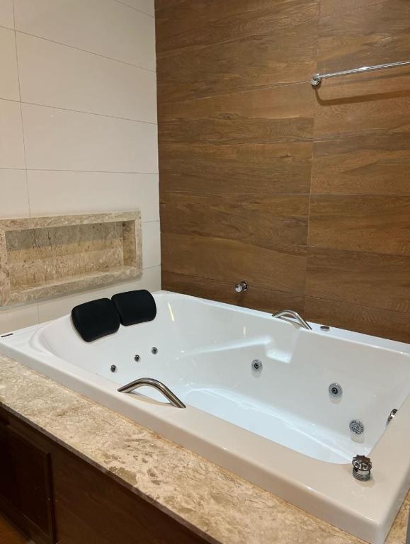 Koupelna v ubytování Hotel Absolar