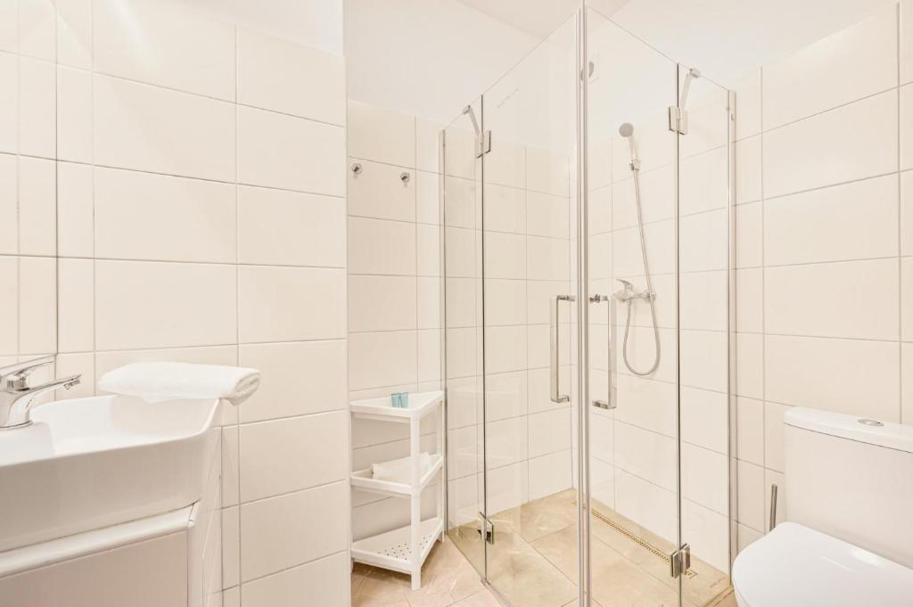 Kúpeľňa v ubytovaní Pension Petit