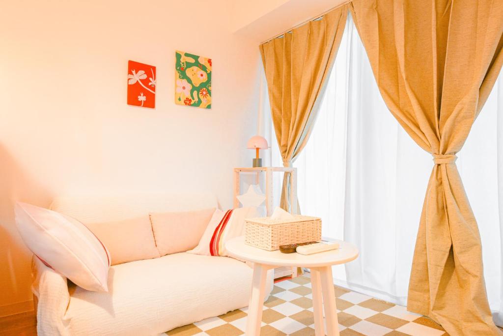 Posezení v ubytování Suke Home Oshiage