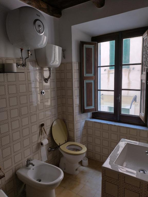 Koupelna v ubytování B&B Il Caùto