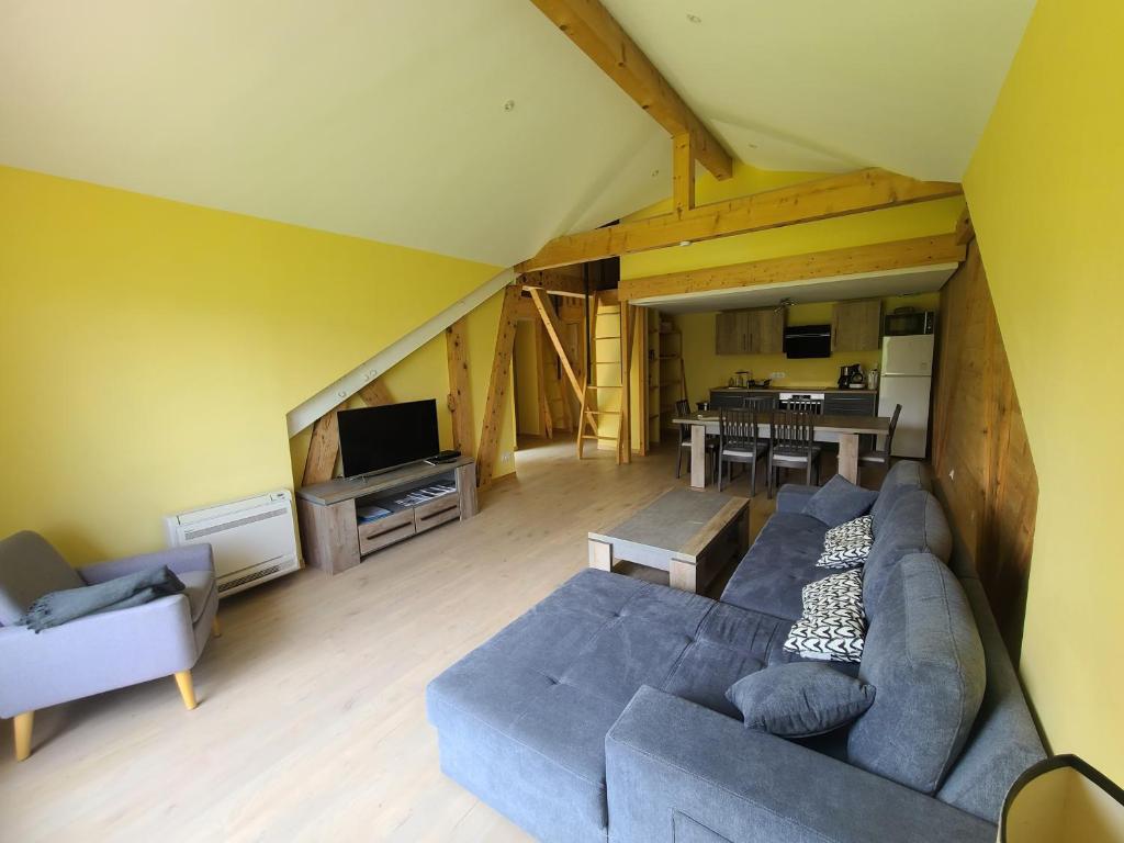 Posezení v ubytování Le Florineige Vercors