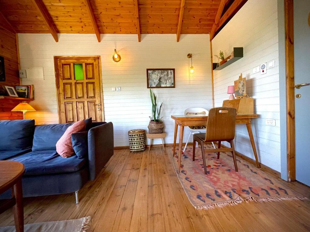 Posezení v ubytování Solara Cabin