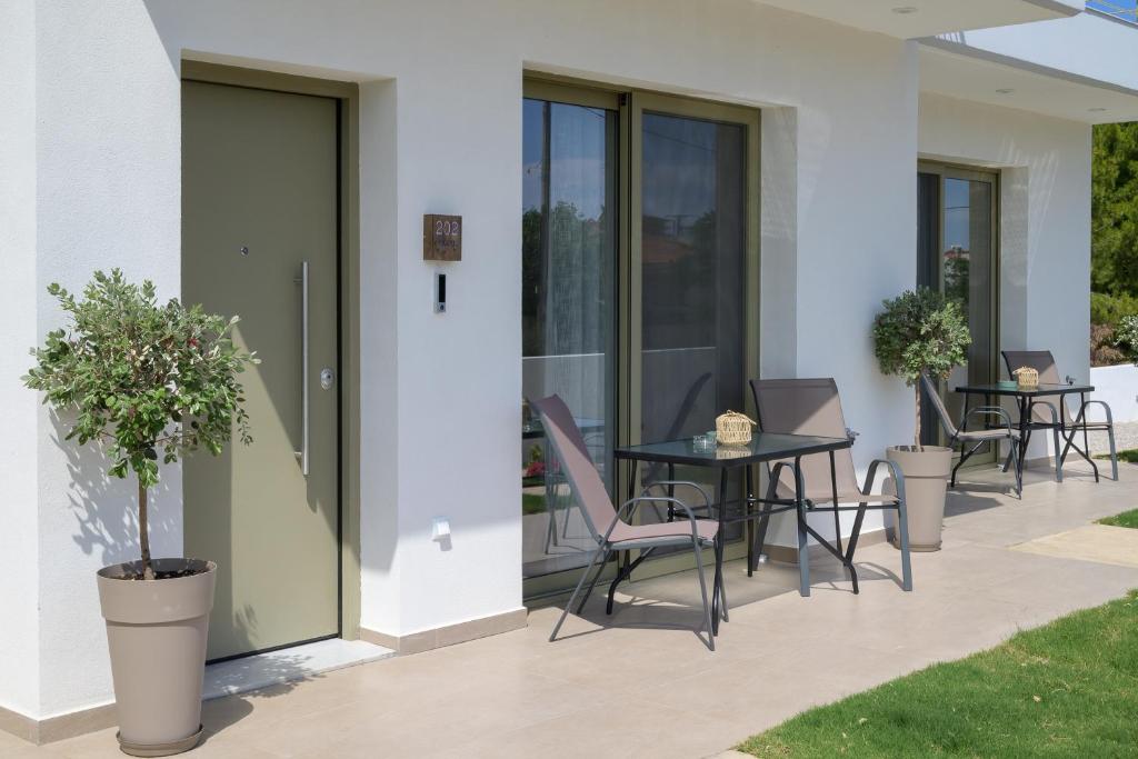 Patio nebo venkovní prostory v ubytování PAVEL apartments
