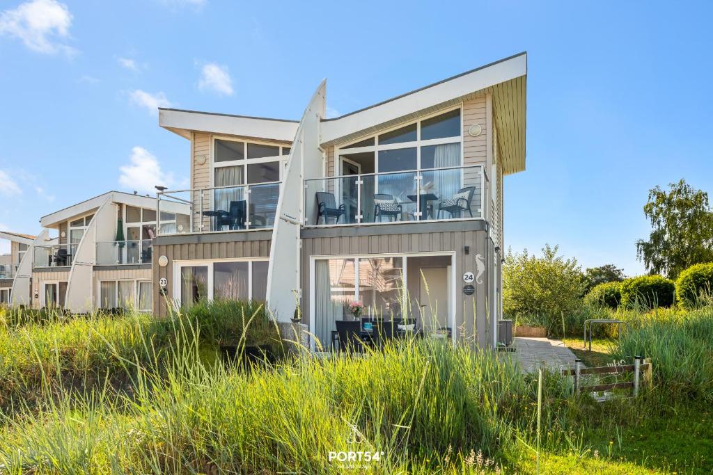 Bygningen som feriehuset ligger i