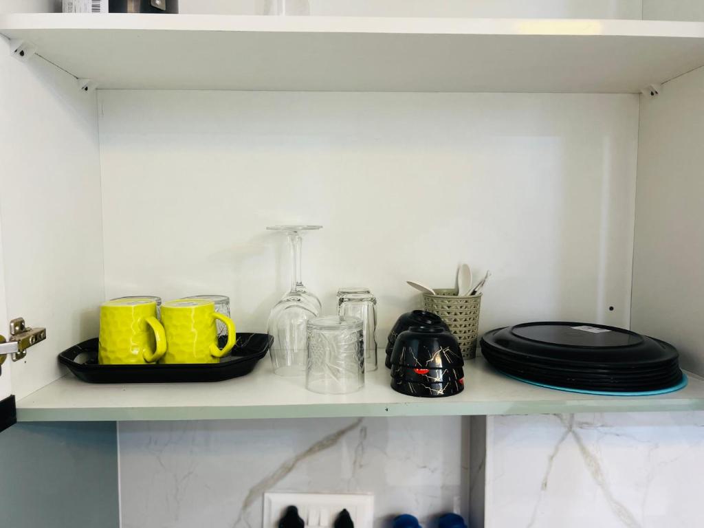 Kuchyň nebo kuchyňský kout v ubytování Whitehouse