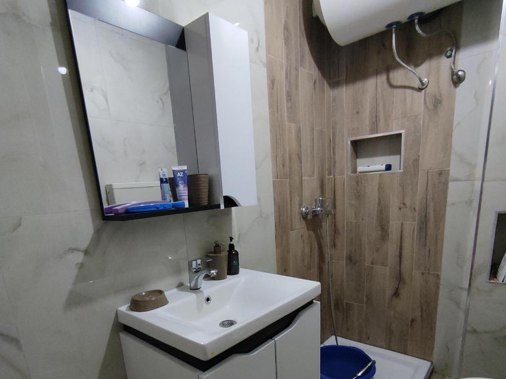 Koupelna v ubytování Ilirida-Swimming pool & garden view rooms for rent