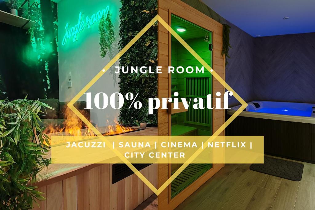 Ảnh trong thư viện ảnh của Jungle Room - Sauna, Jacuzzi, Cinéma - Hyper Centre ở Troyes