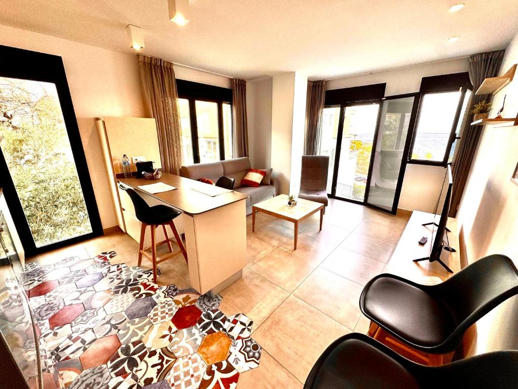 Posezení v ubytování Vistamar Colors Boutique Luxury Apartments By DLV -Adults Only-