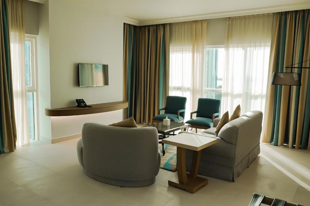 Zona de estar de Sheraton Khalidiya Hotel