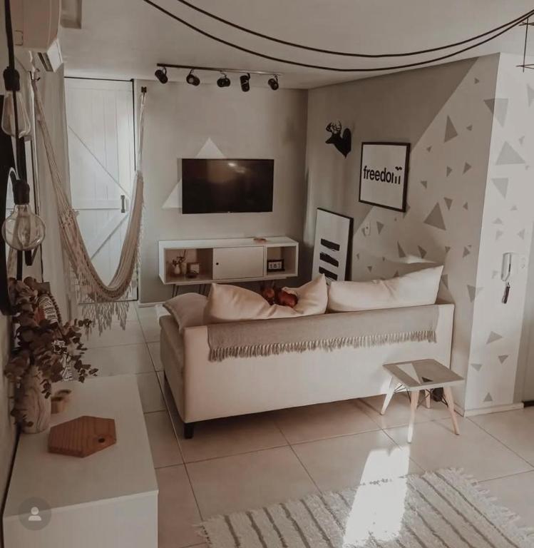 Μια τηλεόραση ή/και κέντρο ψυχαγωγίας στο Ap do Cass Instagramavel