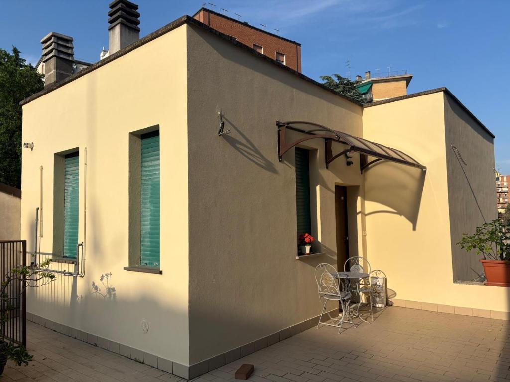 Budynek, w którym mieści się apartament