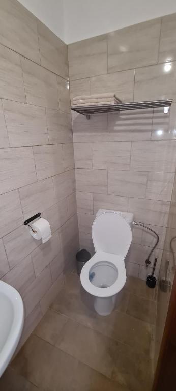 Koupelna v ubytování Apartmány Bardi