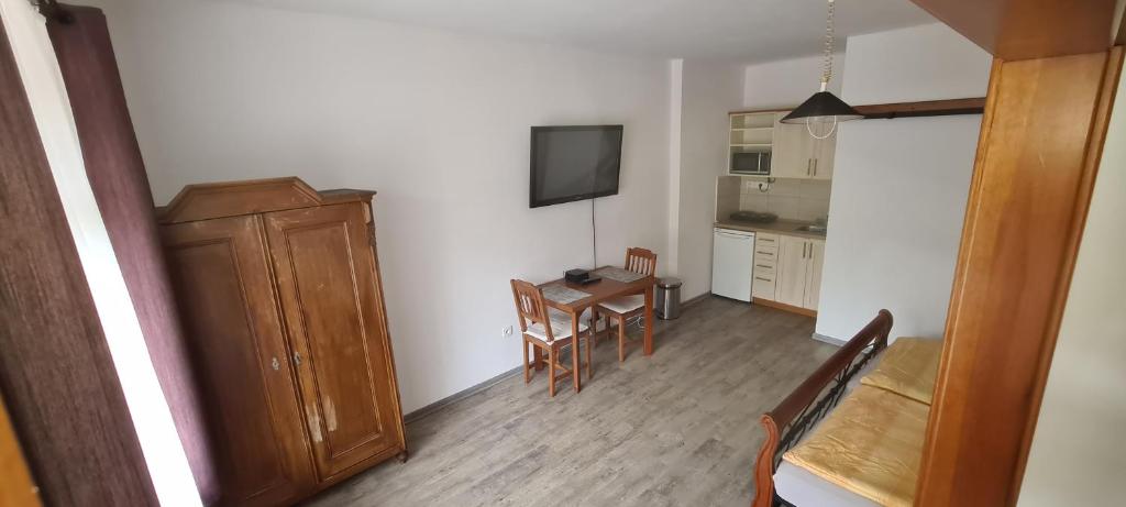 Kuchyň nebo kuchyňský kout v ubytování Apartmány Bardi