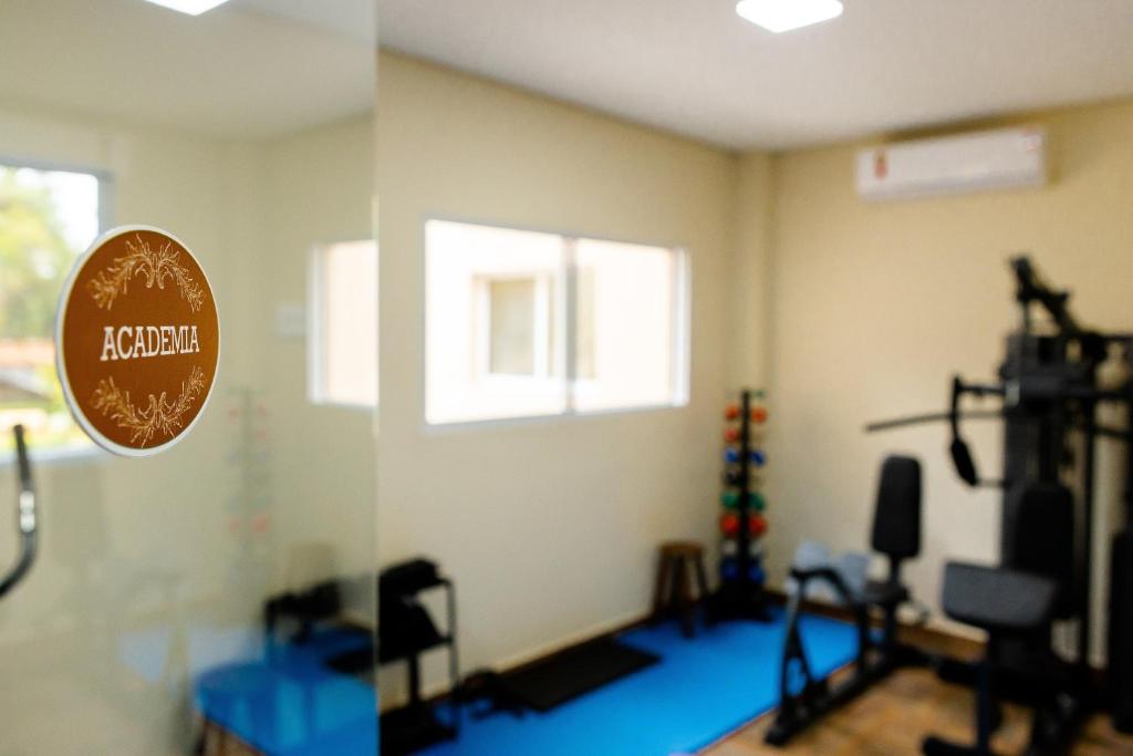 Fitness centrum a/nebo fitness zařízení v ubytování Kaliman Pousada Campos do Jordão - Premium