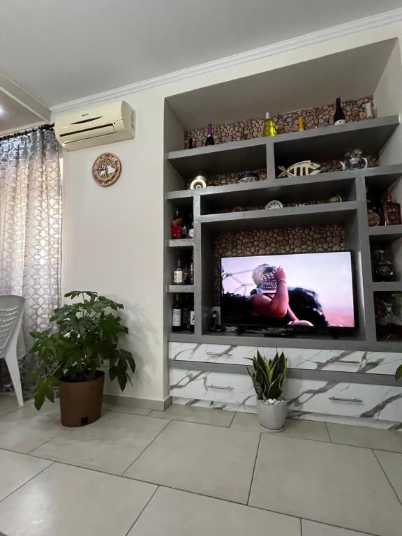 TV a/nebo společenská místnost v ubytování Pandeklare