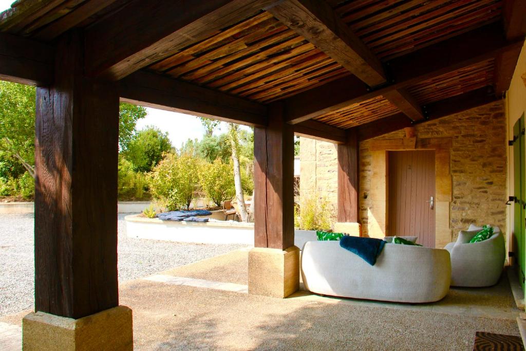 Zahrada ubytování Domaine de la Myrtille