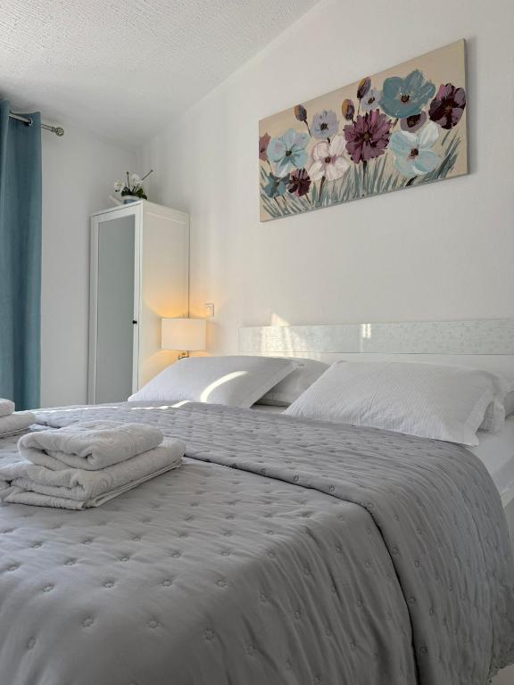 Posteľ alebo postele v izbe v ubytovaní Apartment Sea