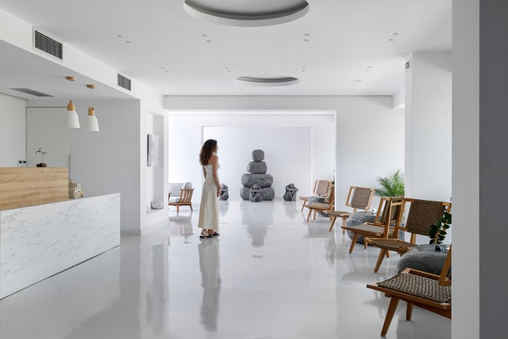 Posezení v ubytování Infinity View Hotel Tinos