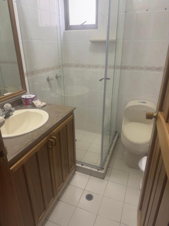 Koupelna v ubytování Apartamento Los Laureles Rodadero