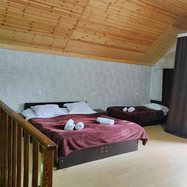 Postel nebo postele na pokoji v ubytování Cottage Shina