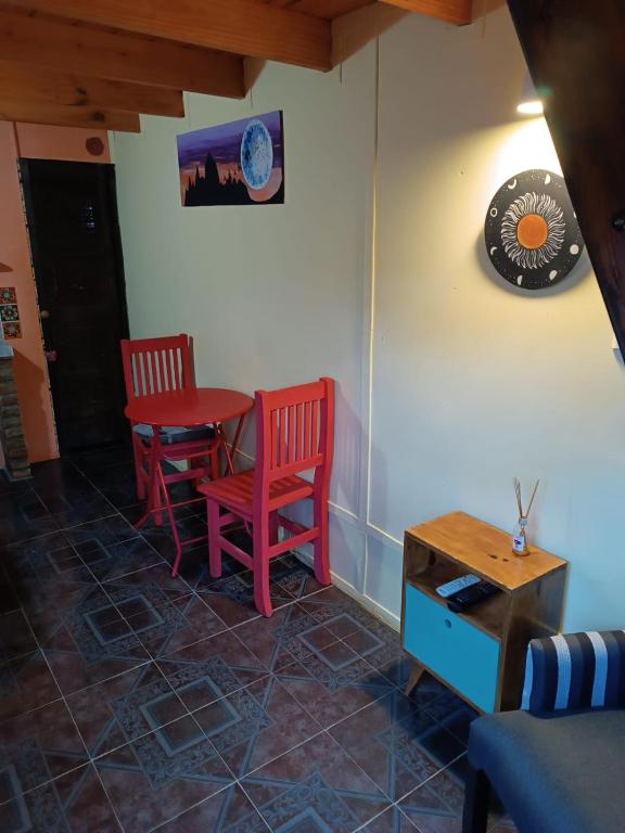 Posezení v ubytování El Kamaruco Tiny House