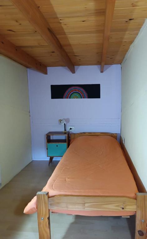 Postel nebo postele na pokoji v ubytování El Kamaruco Tiny House