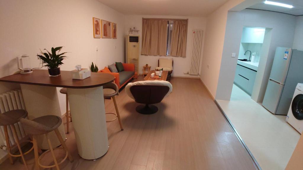 Kuchyň nebo kuchyňský kout v ubytování Lezhan B&B