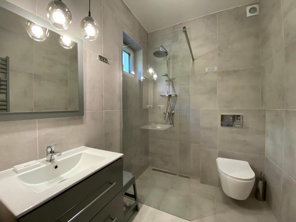 Kúpeľňa v ubytovaní Apartamenty Asturia Rymanów Zdrój