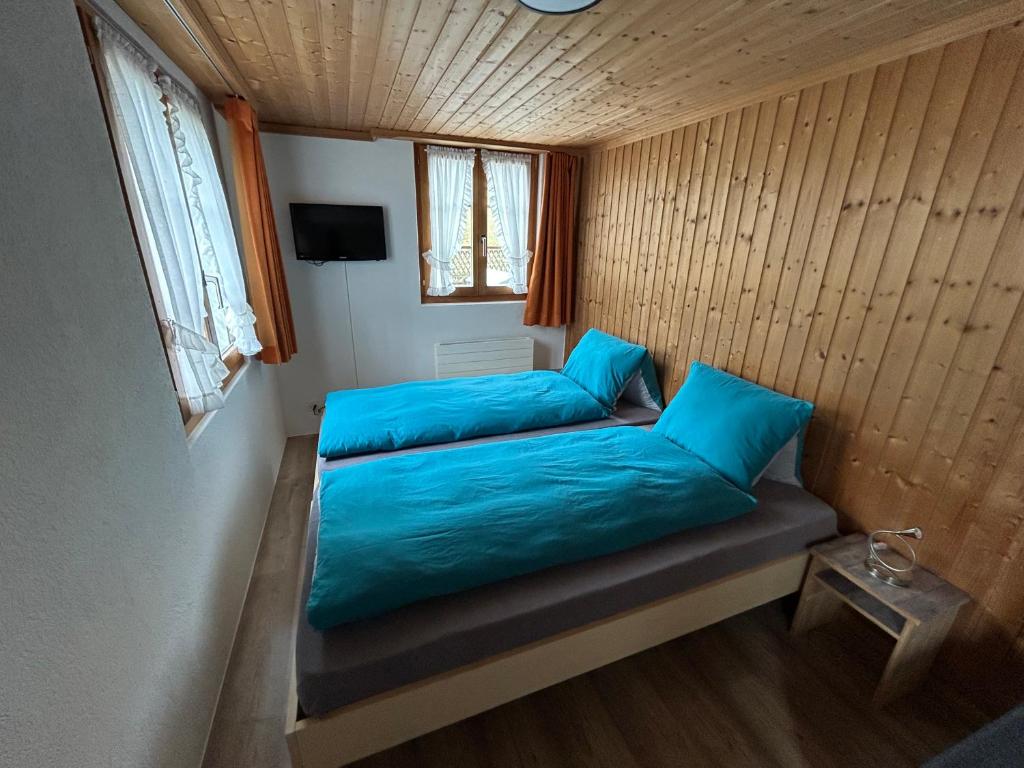 Katil atau katil-katil dalam bilik di Alpenchalet Spiher-Studio und ein weiteres Schlafzimmer