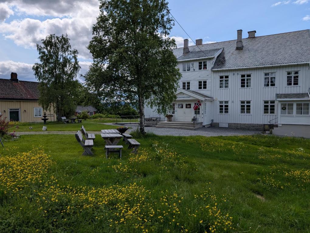 Zahrada ubytování Granum Gård