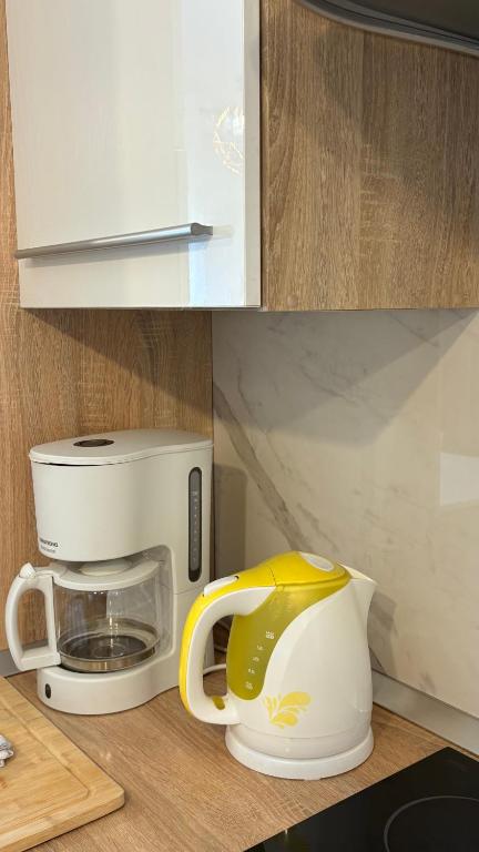 Kuchyň nebo kuchyňský kout v ubytování Apartments Aurora