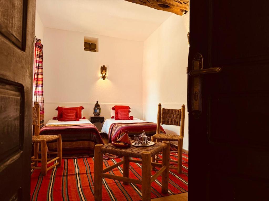Posezení v ubytování Riad Eucalyptus, Ethnic Hotel
