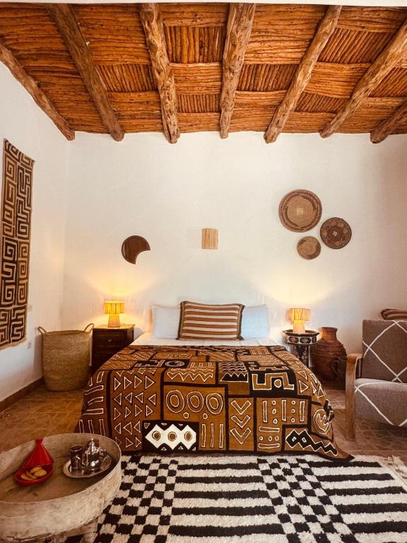 Posezení v ubytování Riad Eucalyptus, Ethnic Hotel