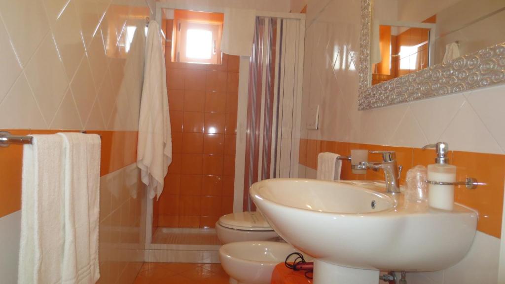 Koupelna v ubytování Antico Casale B&B