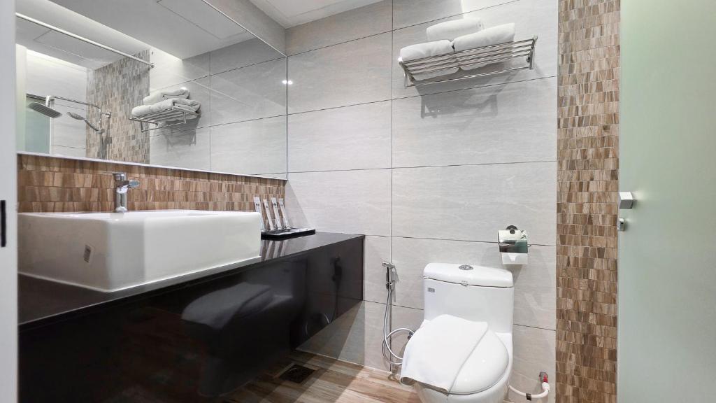 Koupelna v ubytování Fives Hotel DNP