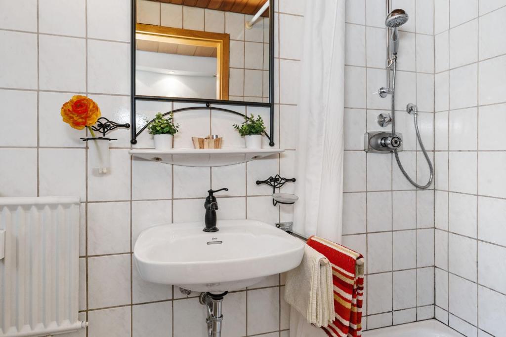 Koupelna v ubytování Ferienwohnung Zapf
