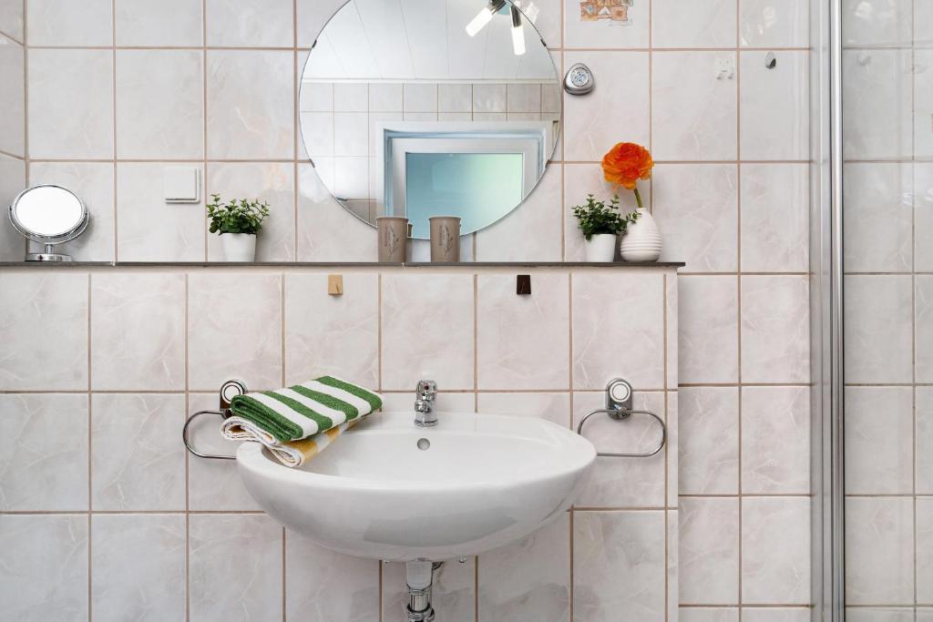 Koupelna v ubytování Ferienwohnung Zapf