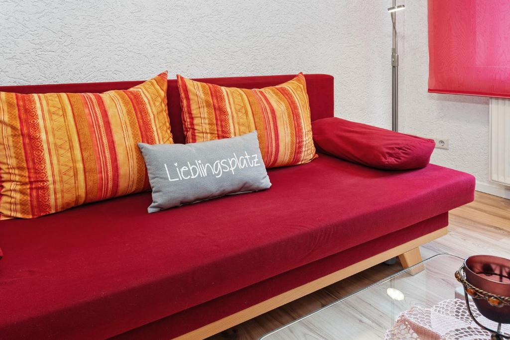 Posezení v ubytování Ferienwohnung Zapf