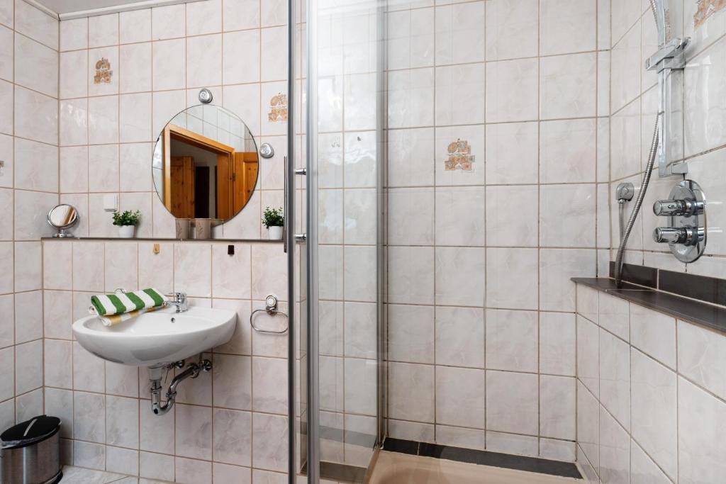 Koupelna v ubytování Ferienwohnung Zapf